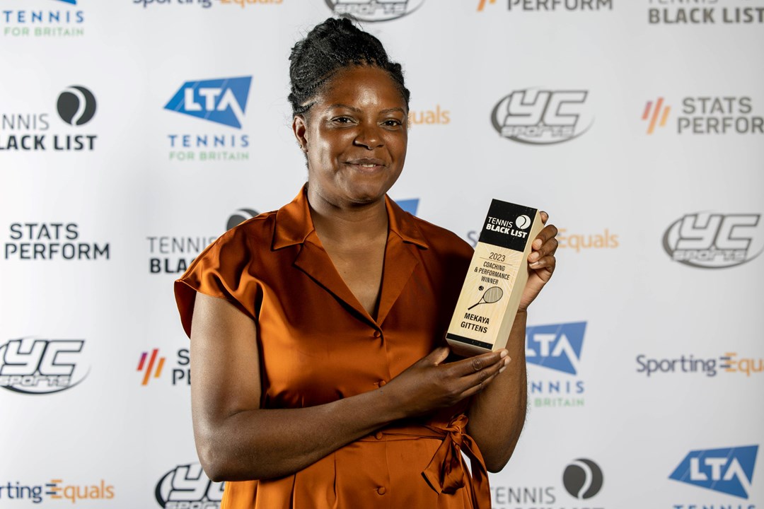 Mekaya Gittens during the Tennis Black List 2023, celebrating black excellence in tennis on and off the court, at National Tennis Centre on June 29, 2023 in London, England.