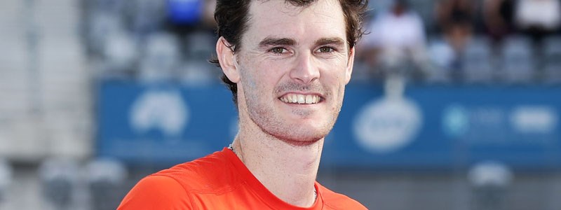 Jamie Murray smiling at the 2016 Australian Open