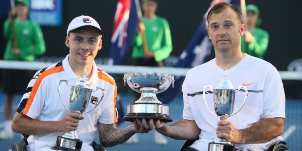 Andy Lapthorne won his most recent Australian open