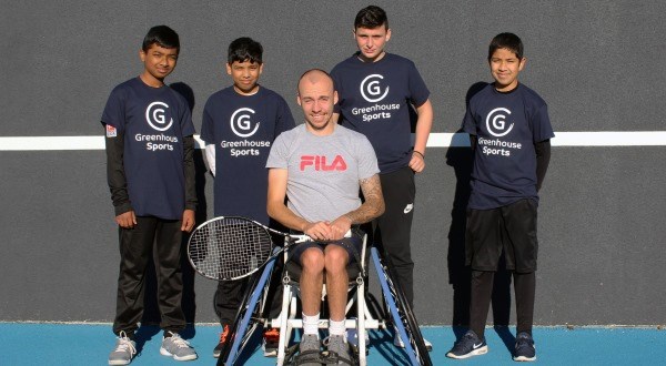 Andy Lapthorne with Greenhouse Sports