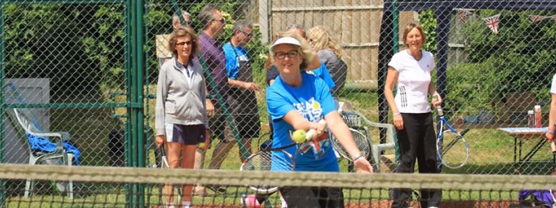 Volunteer Kenzie Revington playing at Hale Gardens, Hampshire