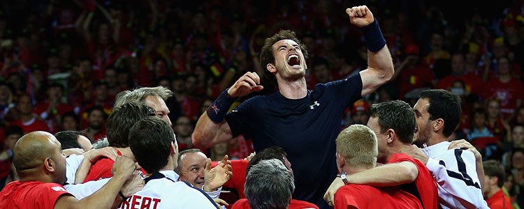 Andy Murray at the 2015 Davis Cup