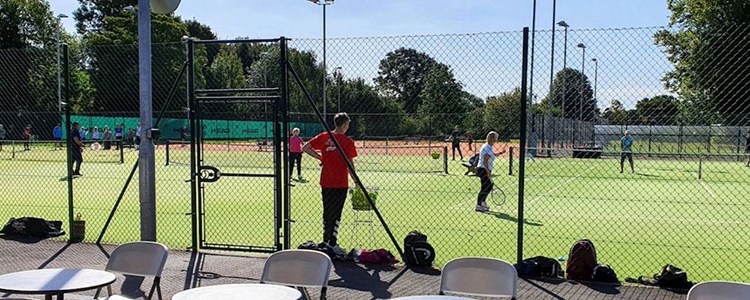 The outdoor courts at Grantham