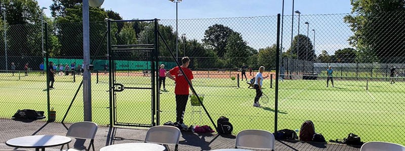 The outdoor courts at Grantham