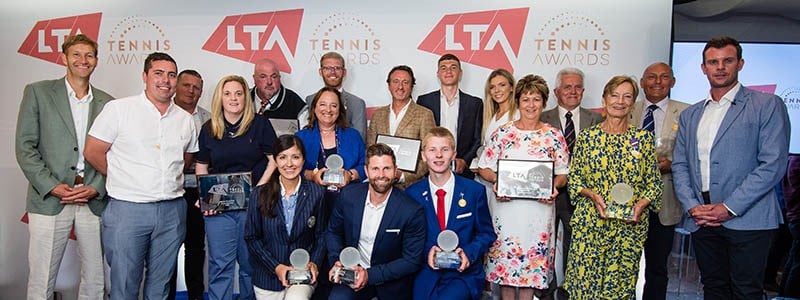 The 17 winners of the LTA Tennis Awards