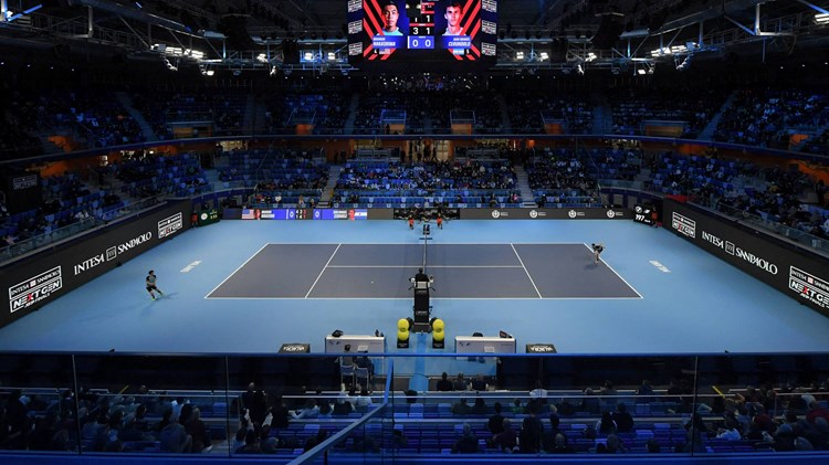 Centre Court at the 2021 Next Gen ATP Finals in Milan