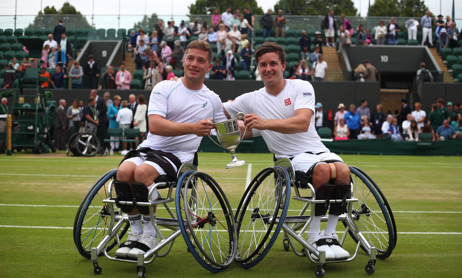 Gordon Reid and Alfie Hewett retain their Wimbledon men’s doubles wheelchair tennis title