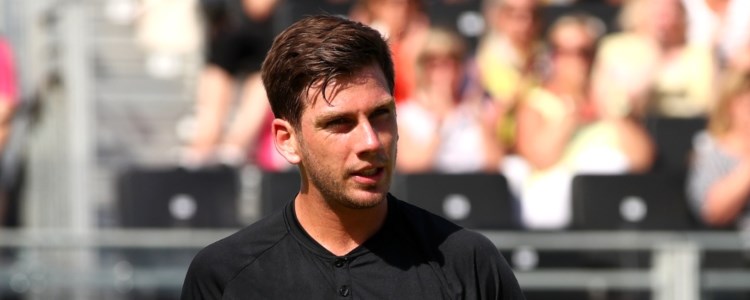 Cameron Norrie with crowd behind