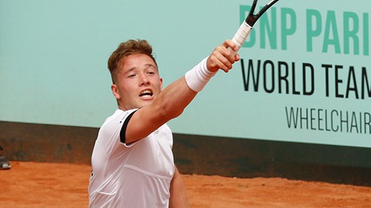 Alfie Hewett competing at the World Team Cup