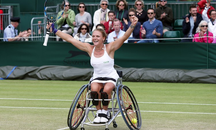 Jordanne Whiley at Wimbledon in 2015