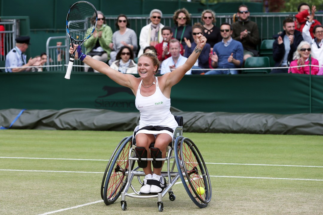 Jordanne Whiley at Wimbledon in 2015