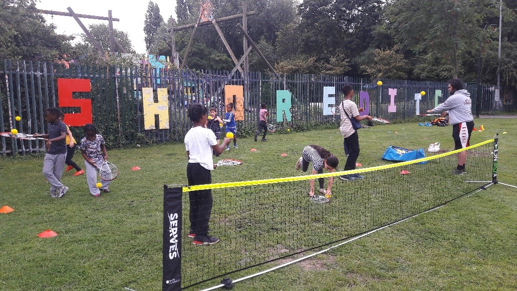 Junior tennis session in Shoreditch