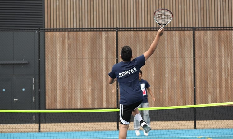 SERVES match jump shot