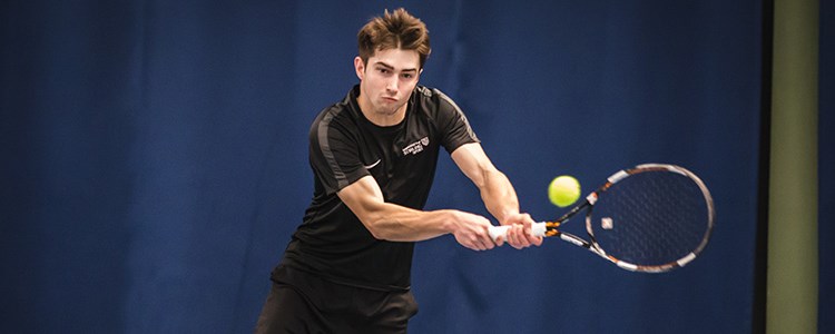 Scott Duncan hitting a backhand