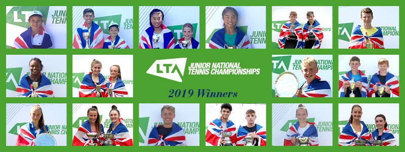 2019 Junior National Tennis Championships - Roll of Honour