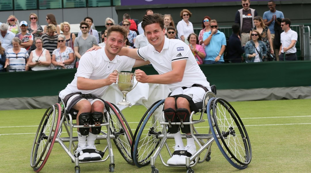 Alfie Hewett and Gordon Reid, Wimbledon wheelchair tennis doubles champions