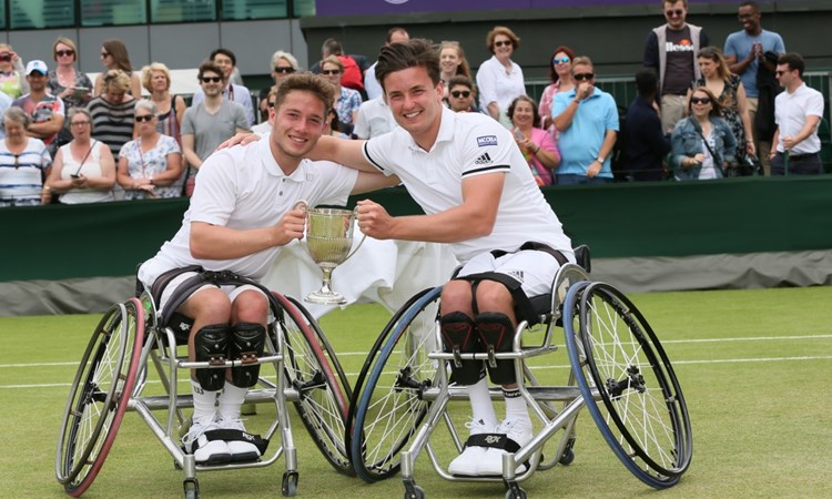 Alfie Hewett and Gordon Reid, Wimbledon wheelchair tennis doubles champions
