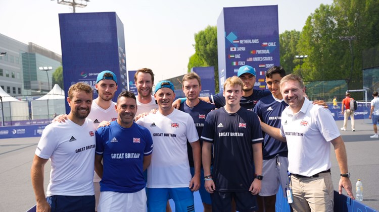 The British men's team at the World Padel Championships in Dubai