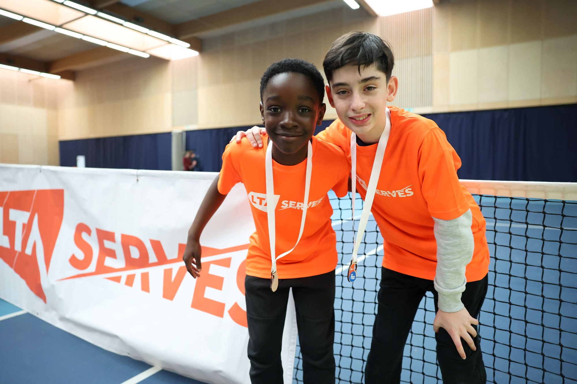 During the LTA SERVES festival at Lee Valley Hockey and Tennis Centre on October 26, 2023 in London, England.