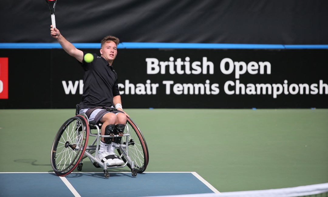Alfie Hewett at the 2016 British Open Wheelchair Tennis Championships