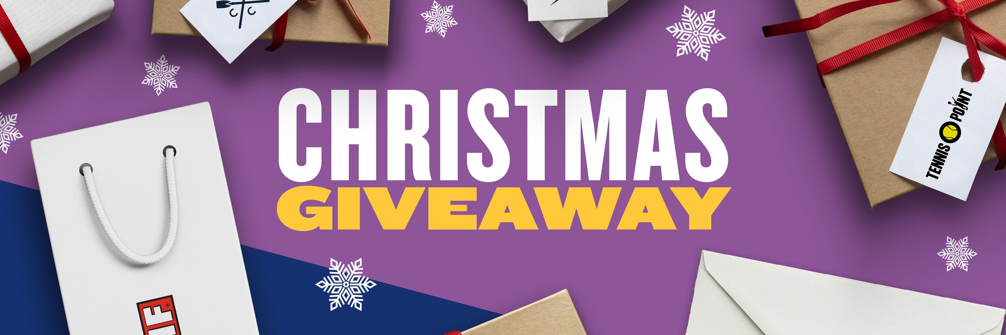 Christmas gifts from our giveaway surrounding the words 'Christmas Giveaway'