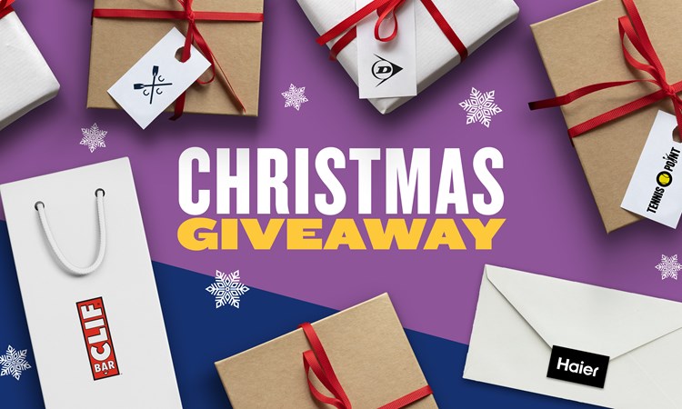 Christmas gifts from our giveaway surrounding the words 'Christmas Giveaway'
