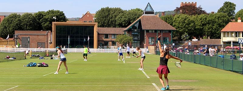 Tennis players at the 2018 eastbourne summer county cup
