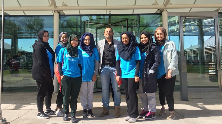 Rahima and her serves team