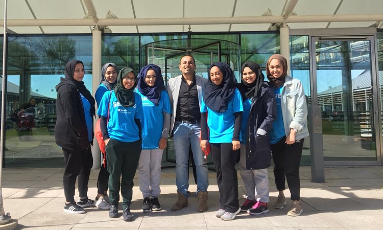 Rahima and her serves team