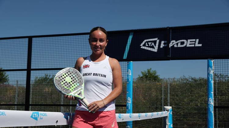 British No.2 padel star Aimee Gibson