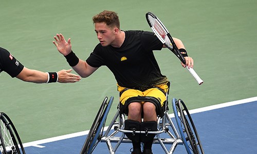 Alfie Hewett and Gordon Reid high fiving