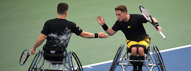 Alfie Hewett and Gordon Reid high fiving