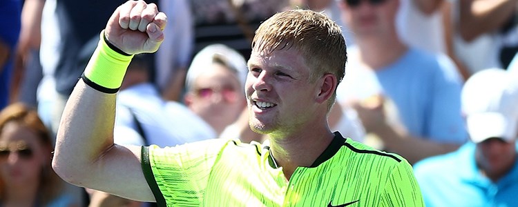 Kyle Edmund celebrating