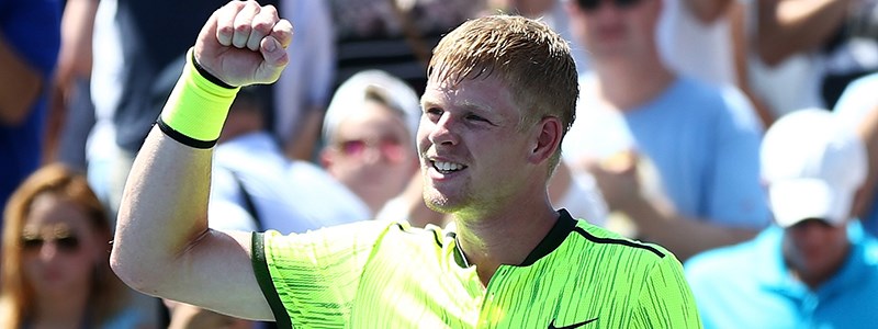 Kyle Edmund celebrating