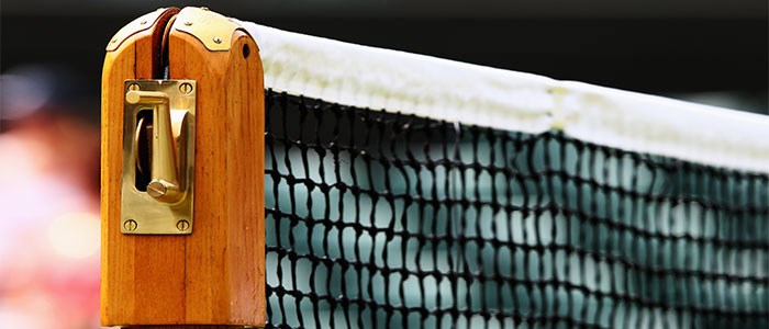 Close up of a tennis net at Wimbledon