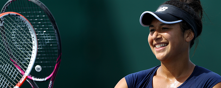 Heather Watson close up smiling