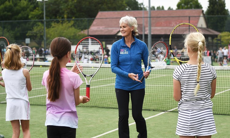 Judy Murray pictured during Middle Sunday at Wimbledon Park