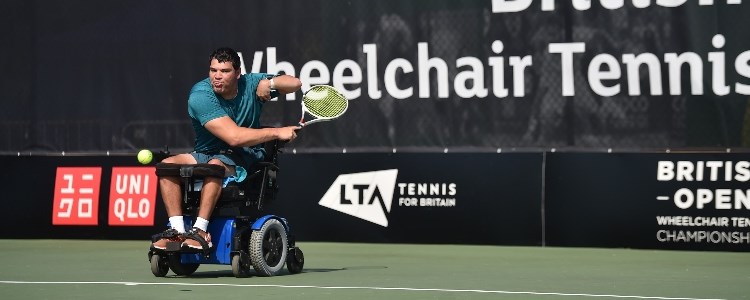 Richard Green hitting a backhand