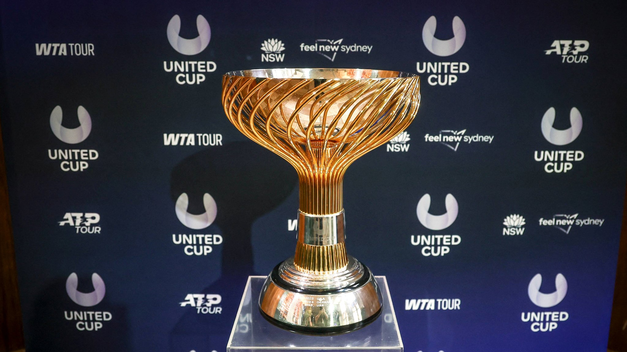 The United Cup trophy
