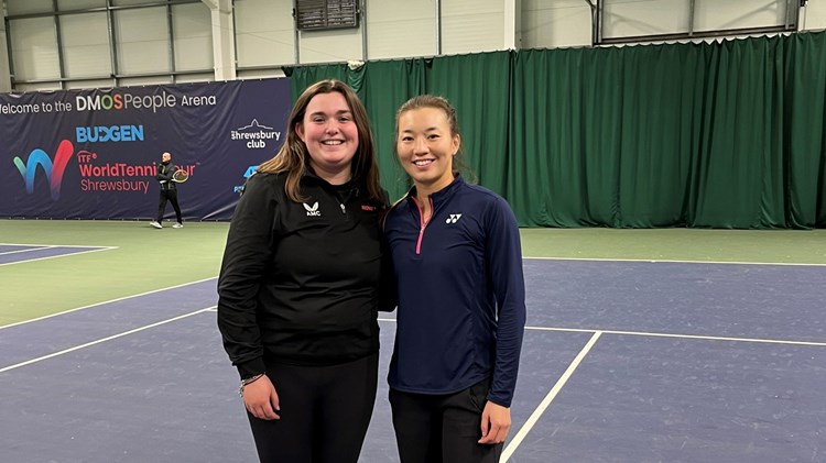 LTA Rising Star of the Year 2023 Amy Dannatt with Lily Miyazaki