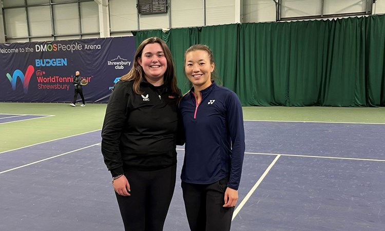 LTA Rising Star of the Year 2023 Amy Dannatt with Lily Miyazaki