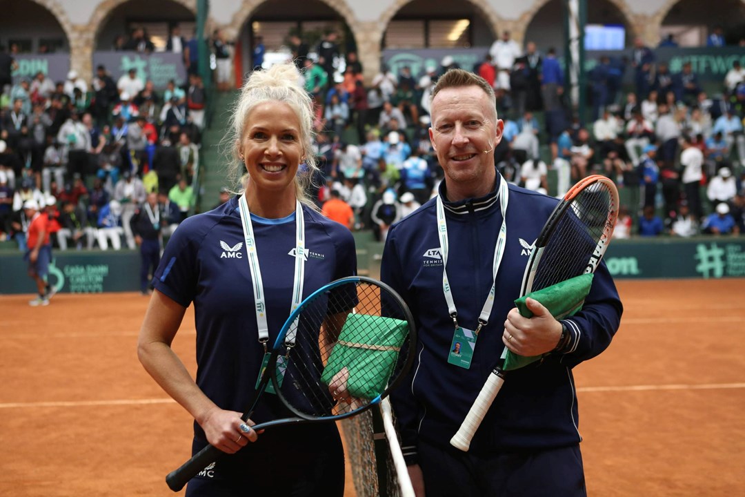 Isla Smith and Stu Twigg at the ITF World Coaches Conference