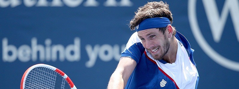 Cameron Norrie playing at the US Open