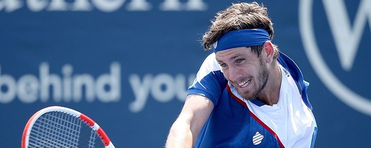 Cameron Norrie playing at the US Open