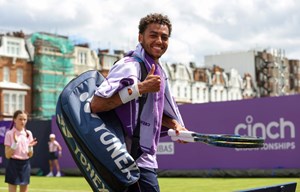 Paul Jubb gives a thumbs up after his qualifying win at the 2022 cinch Championships