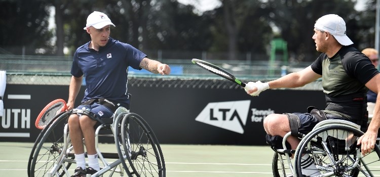 Andy Lapthorne and Antony Cotterill at the British Open