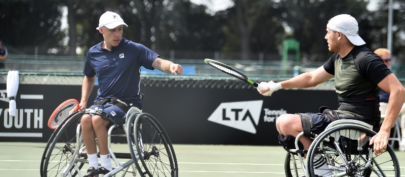 Andy Lapthorne and Antony Cotterill at the British Open