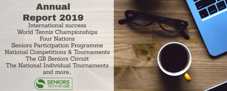 Senior tennis AGM annual report 2019 poster