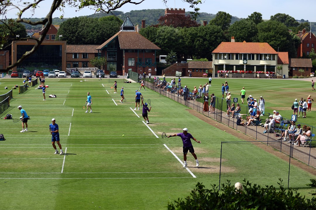 Players at Devonshire Park