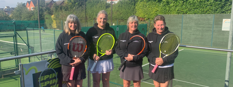 4 members of the nottingham ladies 50+ team